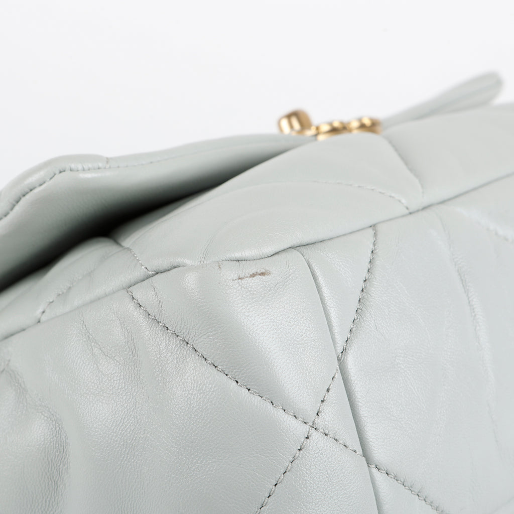 Small 19, Light Grey Lambskin