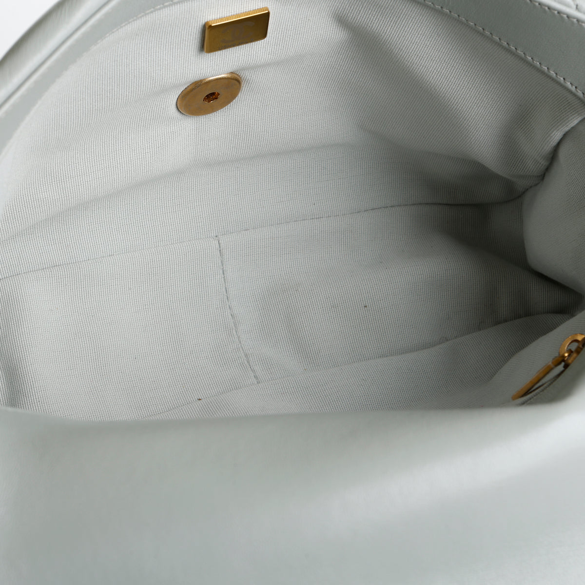 Small 19, Light Grey Lambskin
