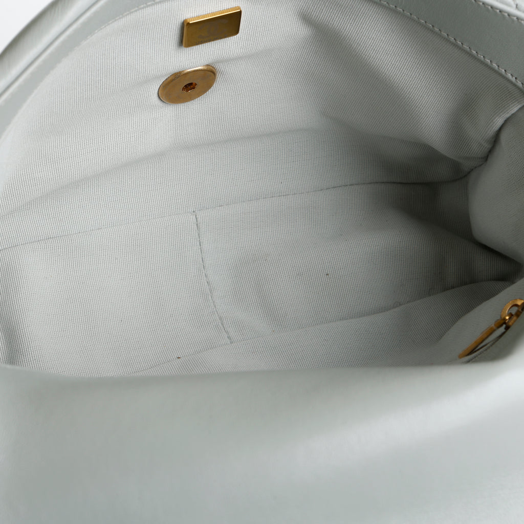 Small 19, Light Grey Lambskin