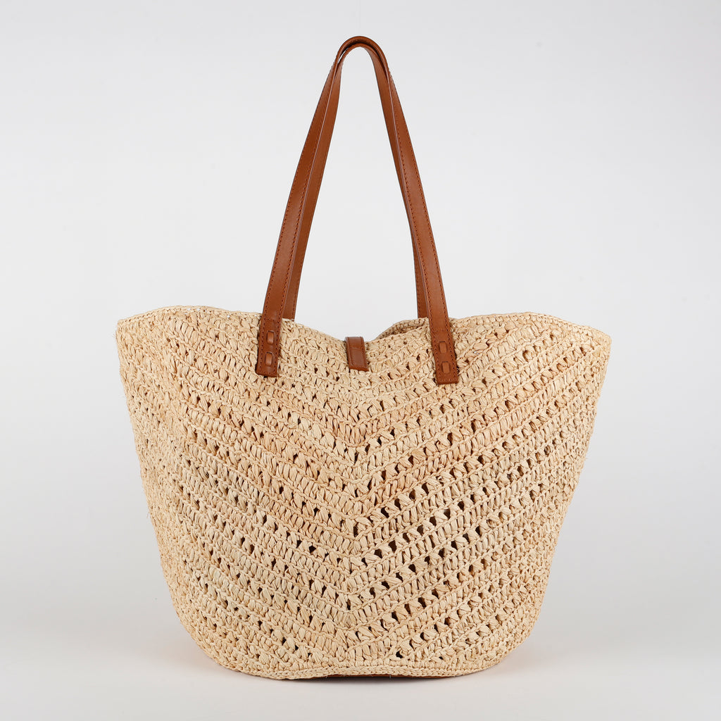 Medium Panier Tote, Raffia