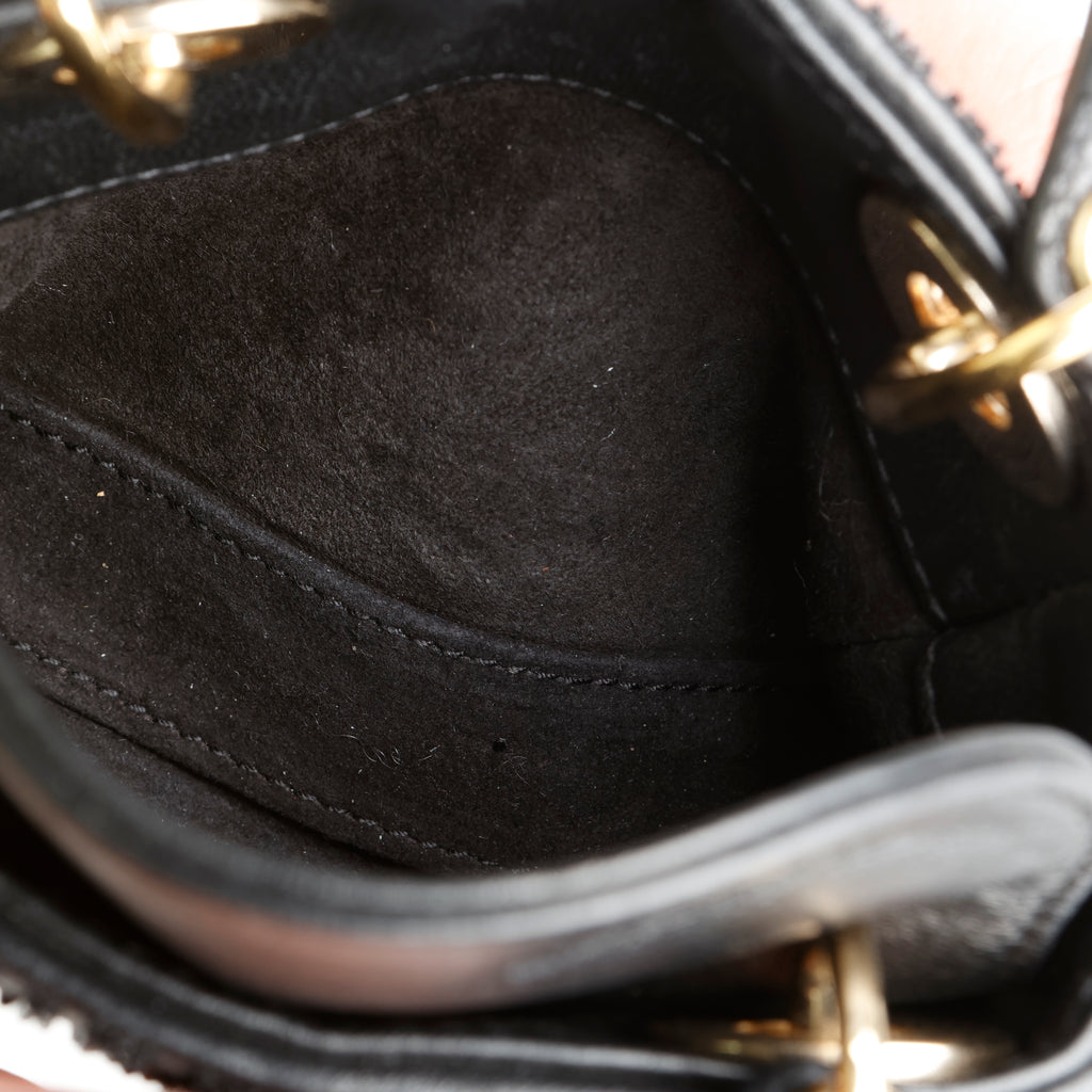 Micro Lady Dior, Black Beaded
