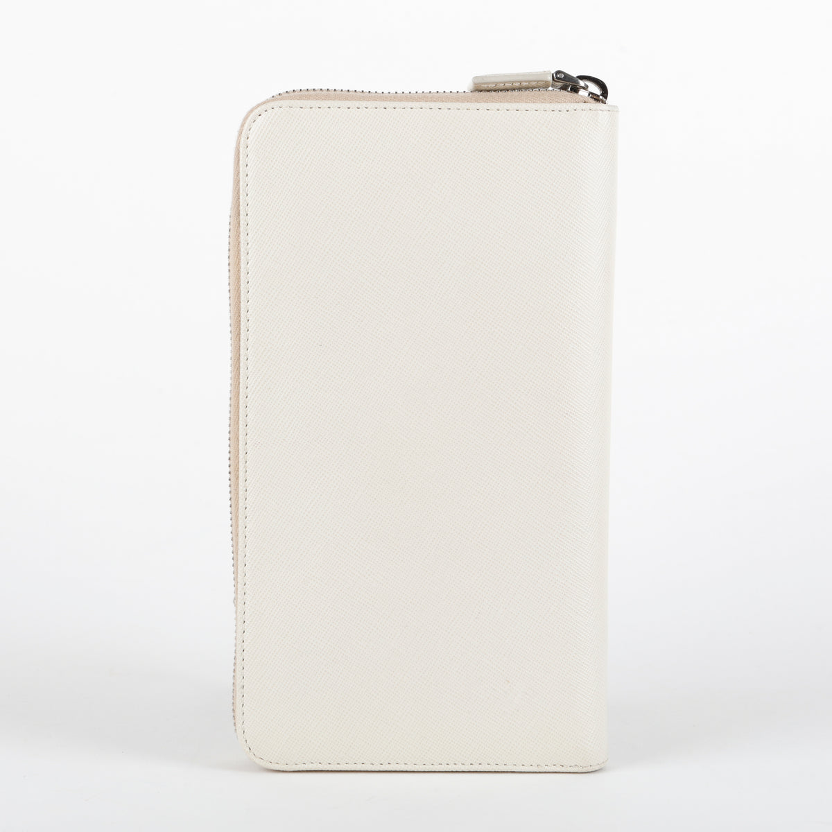 Large Zippy Wallet, White