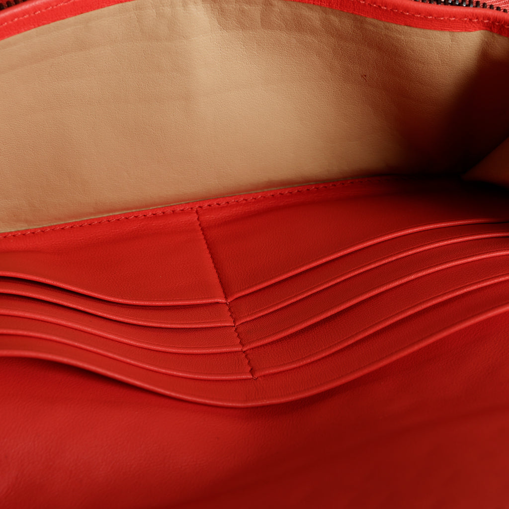 Intrecciato Continental Wallet, Coral