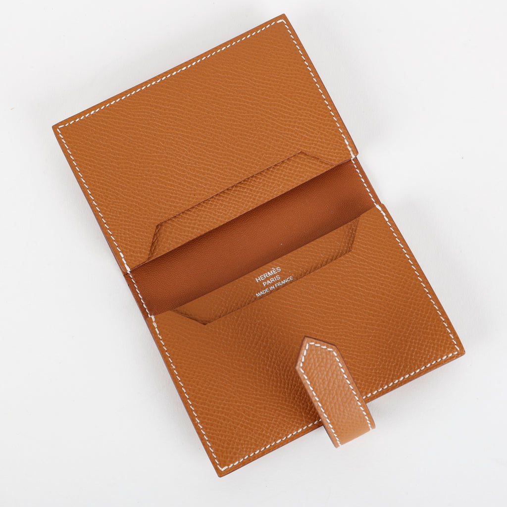 Bearn Card Holder, Gold Epsom (2022)