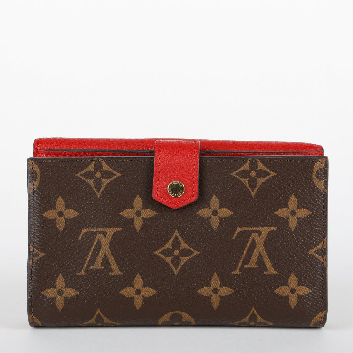 Pallas Compact Wallet, Monogram/Cerise