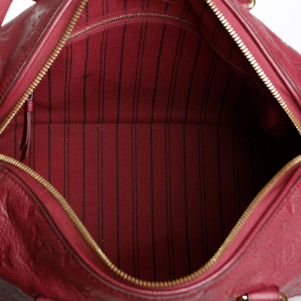Speedy 25 Bandouliere, Wine Empreinte (missing strap)