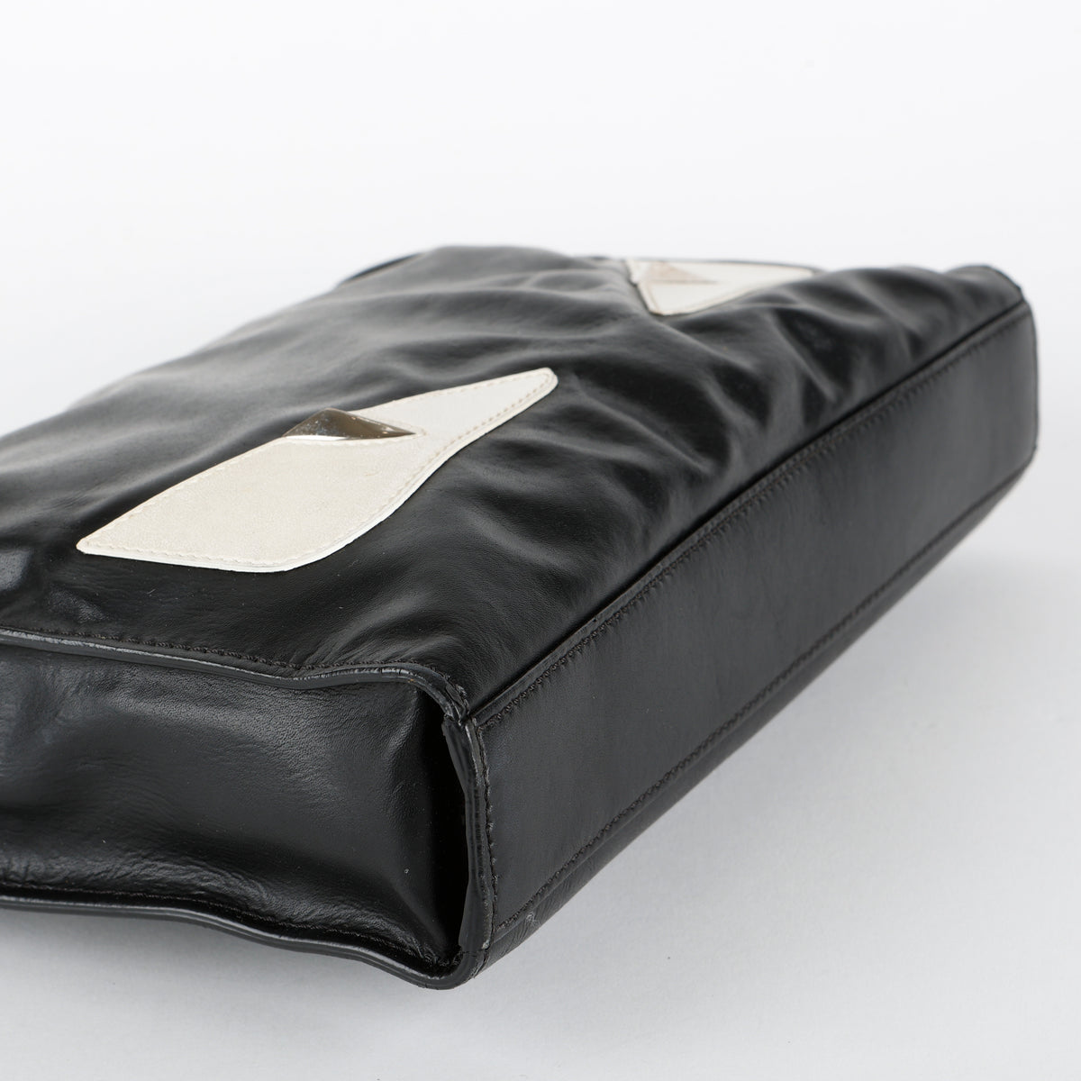 Elite Monster Eyes Cosmetic Pouch, Black/White/Silver