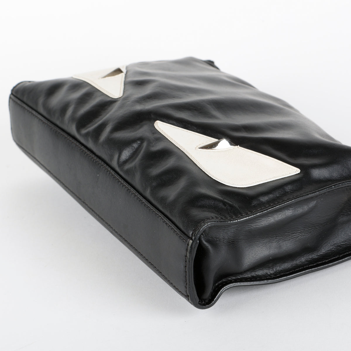 Elite Monster Eyes Cosmetic Pouch, Black/White/Silver
