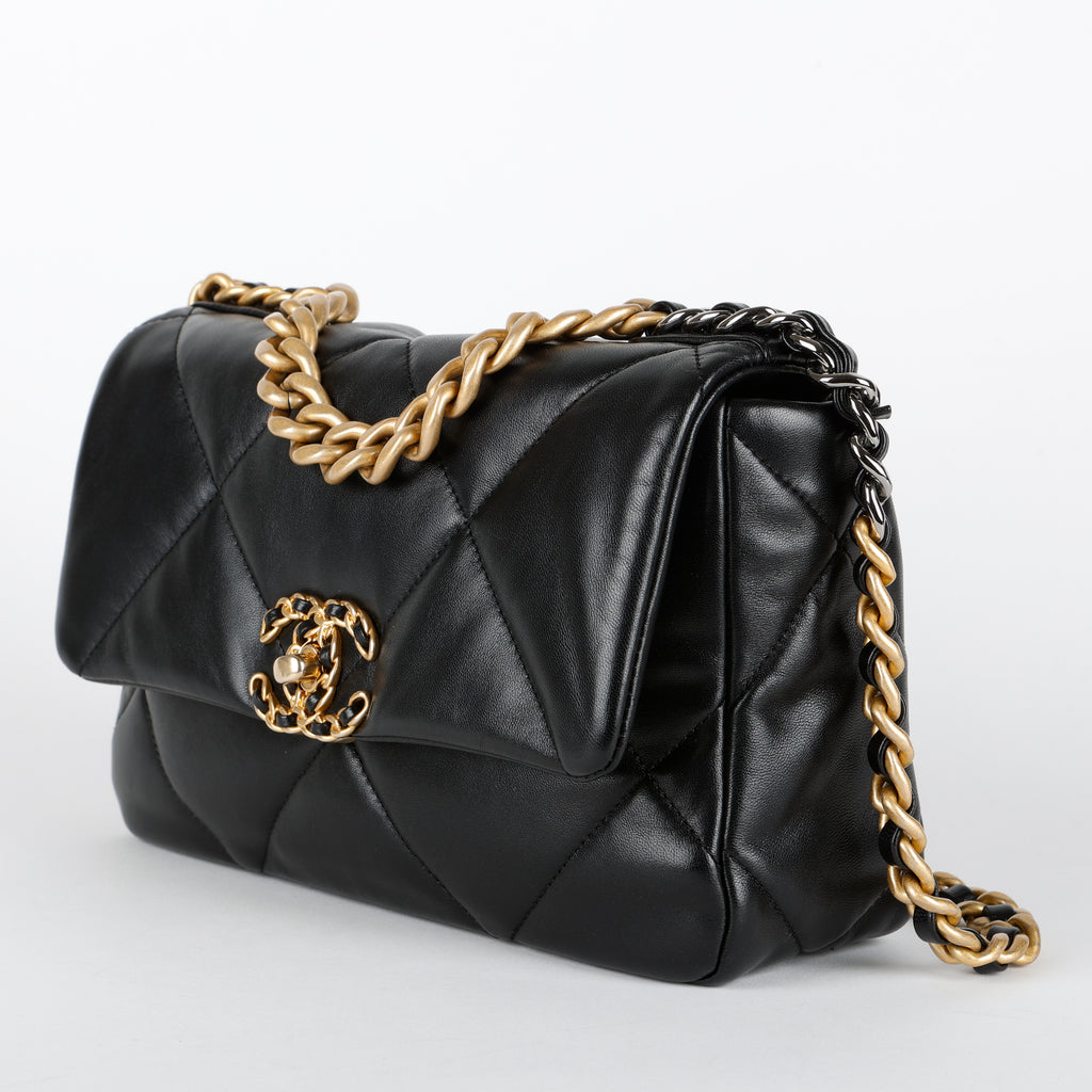 Small 19, Black Lambskin