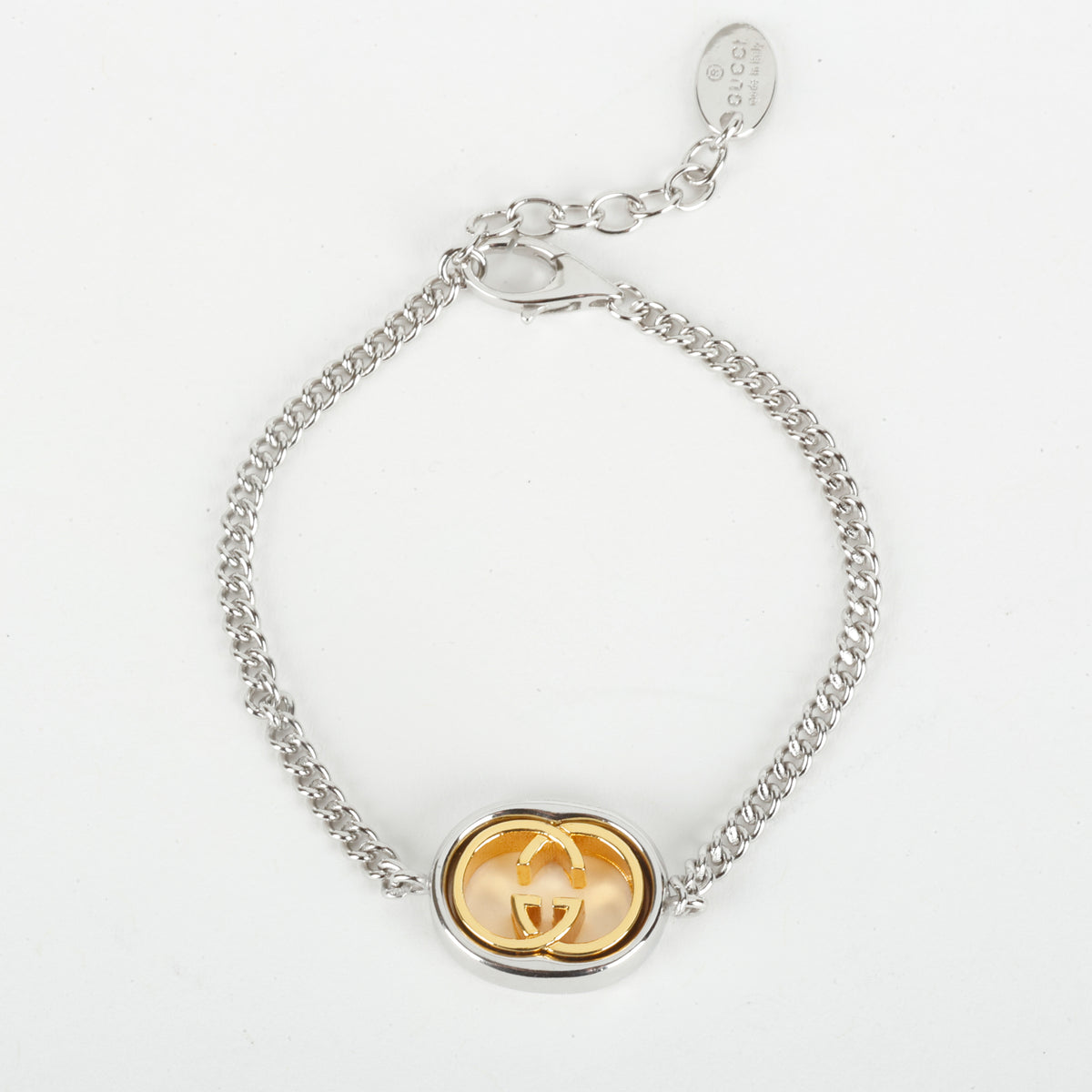 Silver/Gold Interlocking G Chain Bracelet