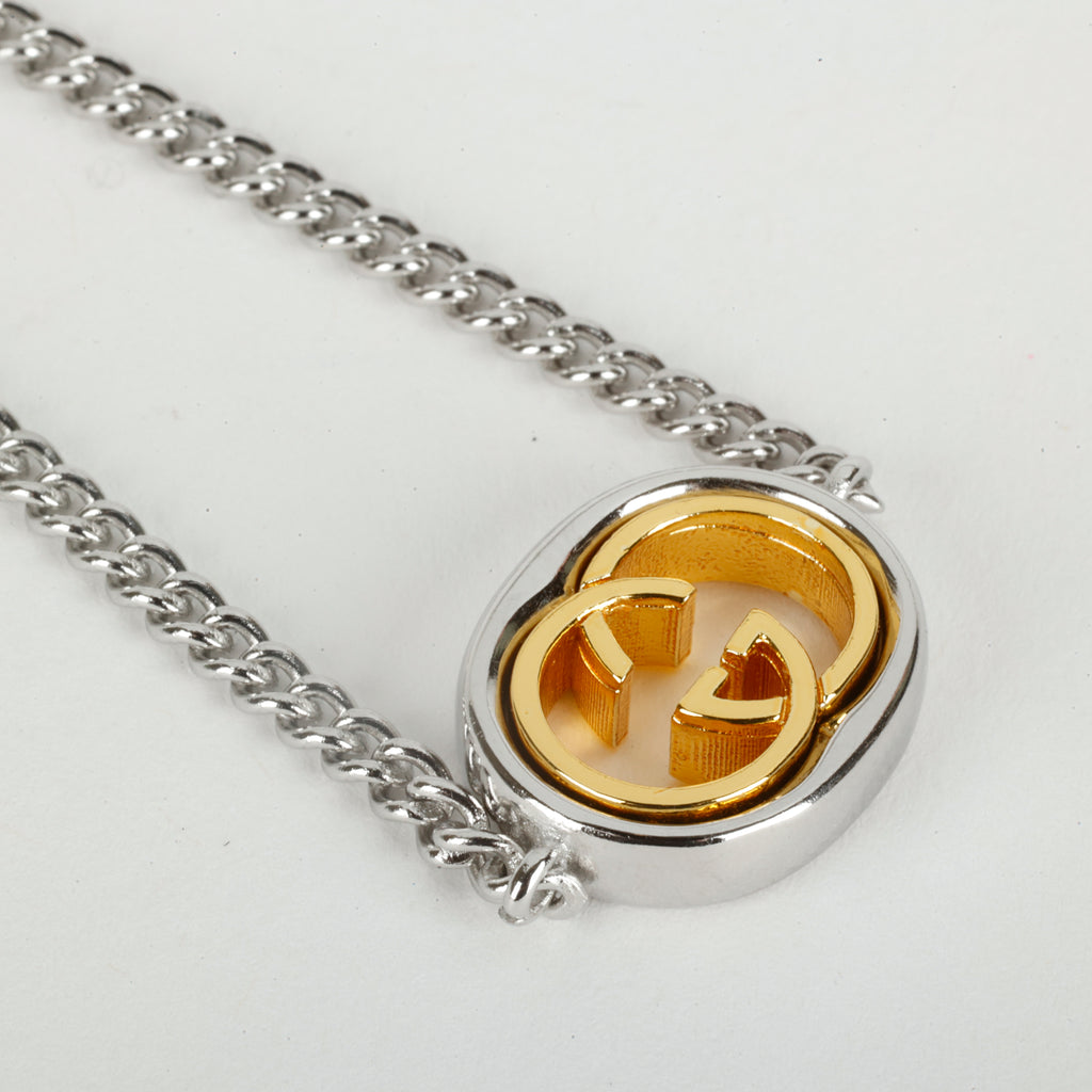 Silver/Gold Interlocking G Chain Bracelet