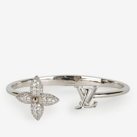 Silver Louisette Signature Strass Bracelet