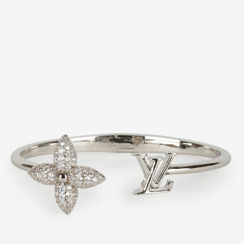 Silver Louisette Signature Strass Bracelet