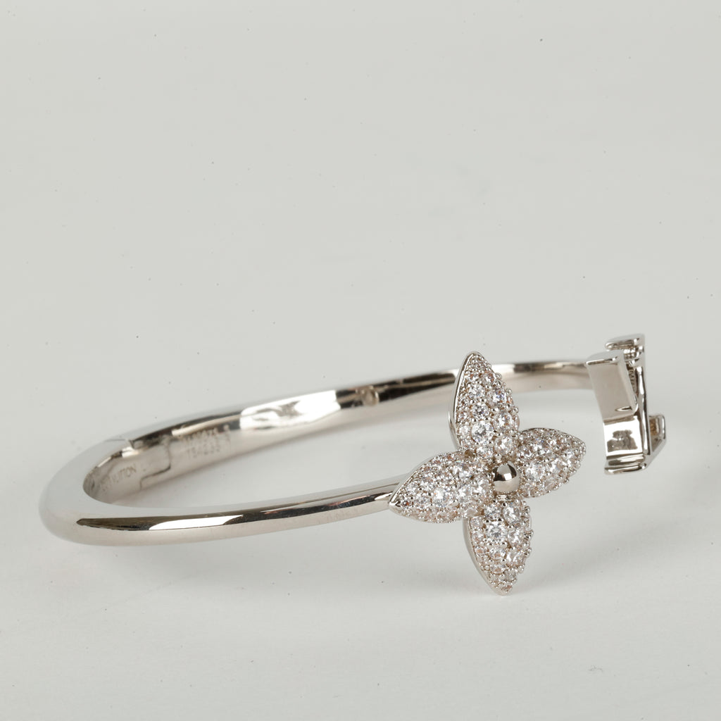 Silver Louisette Signature Strass Bracelet
