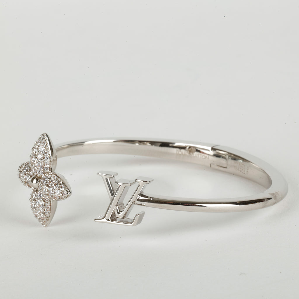 Silver Louisette Signature Strass Bracelet