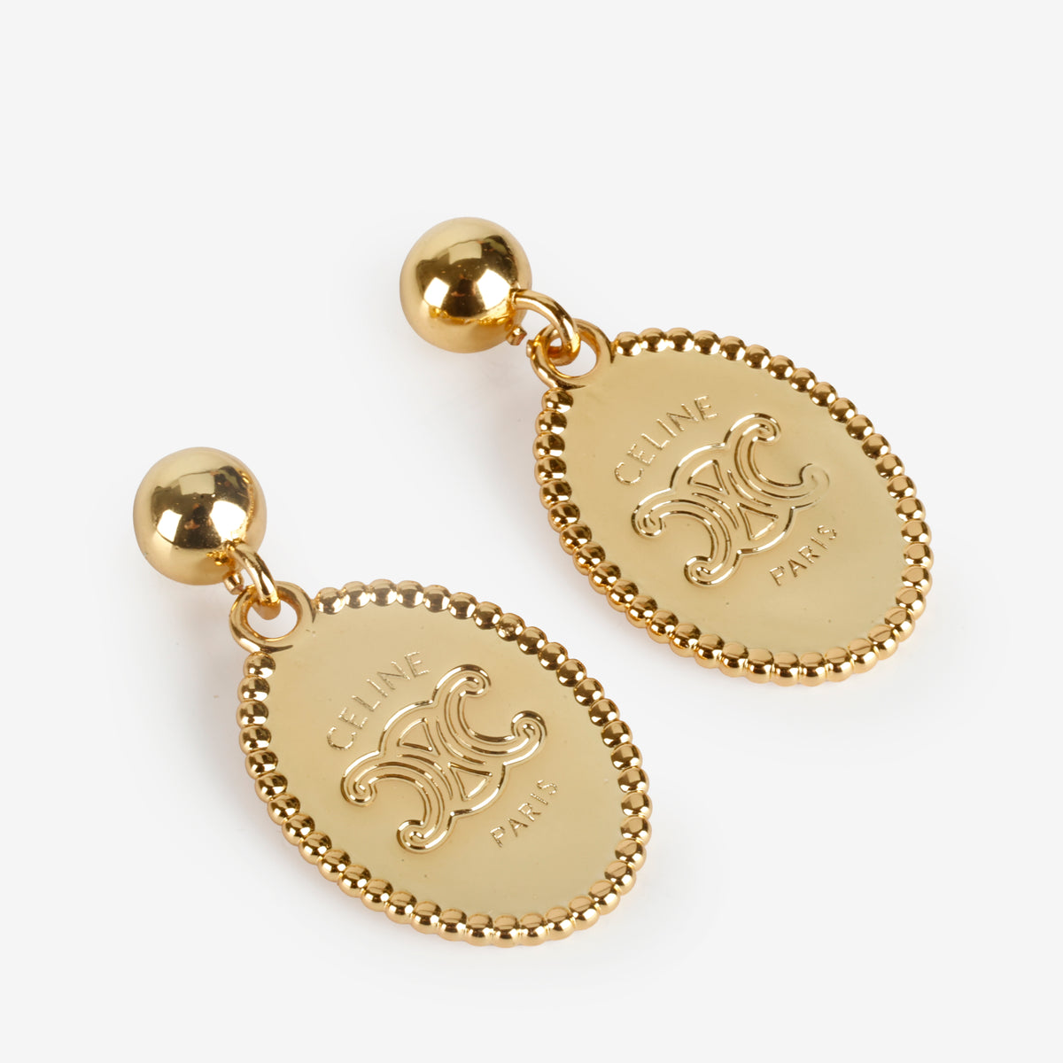 Gold Triomphe Earrings