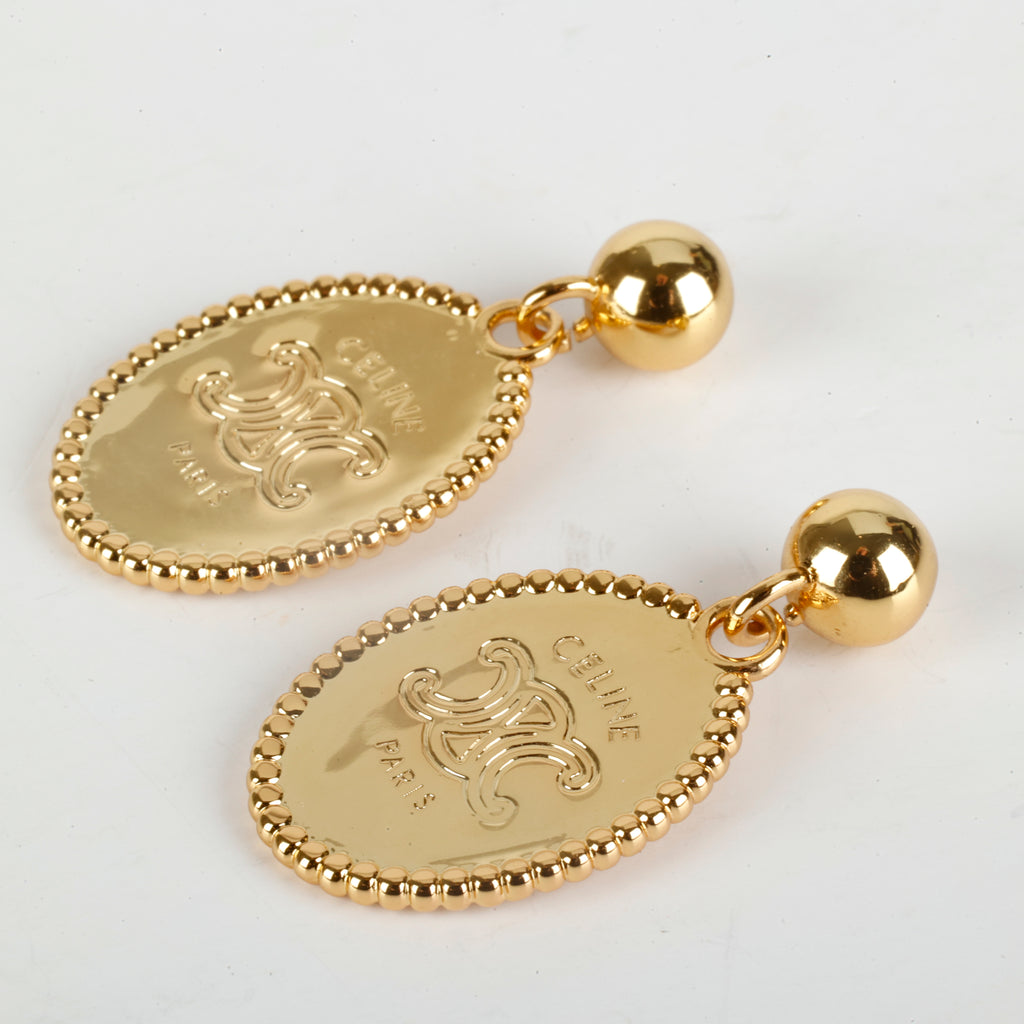 Gold Triomphe Earrings