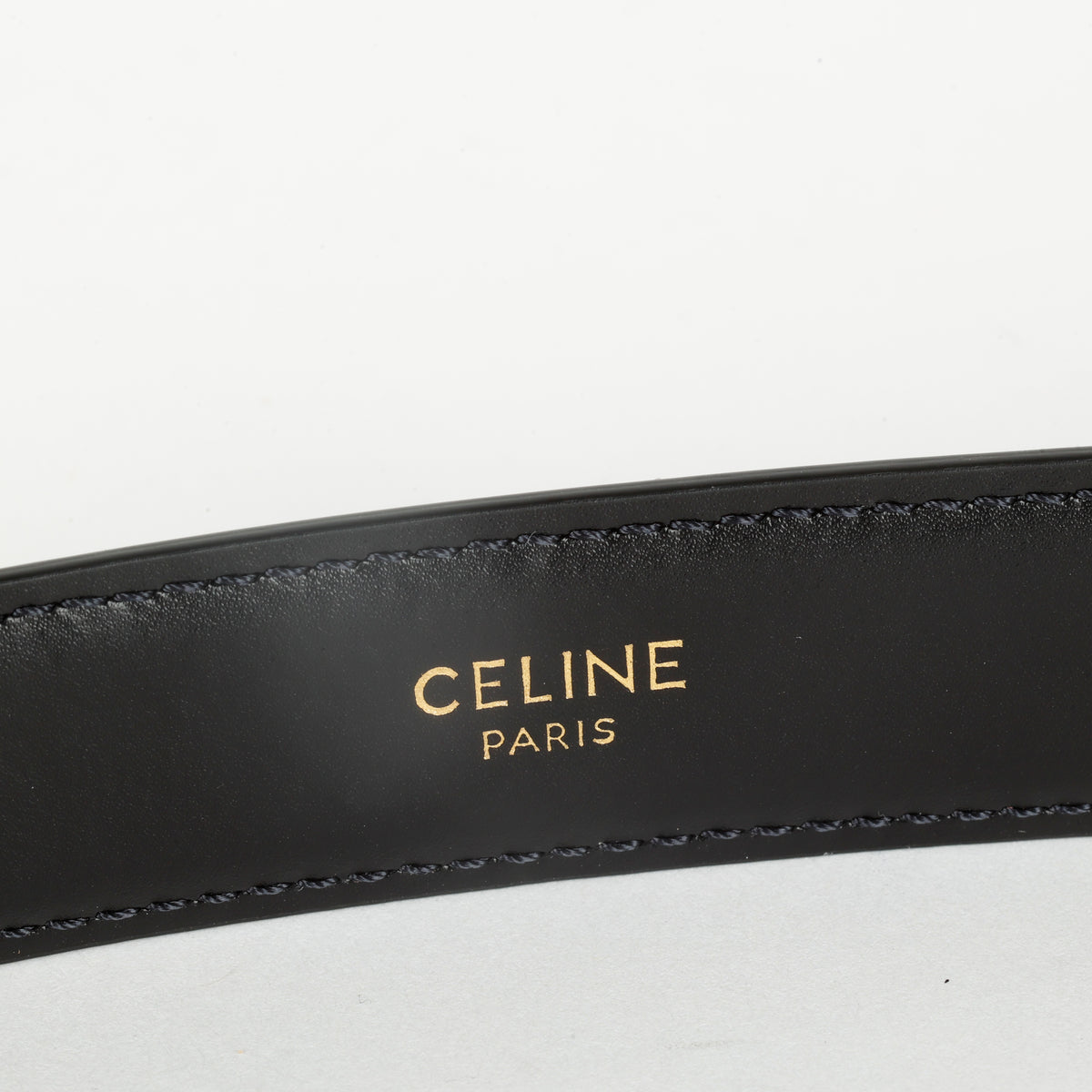 Triomphe Belt, Black/Gold Size: 90