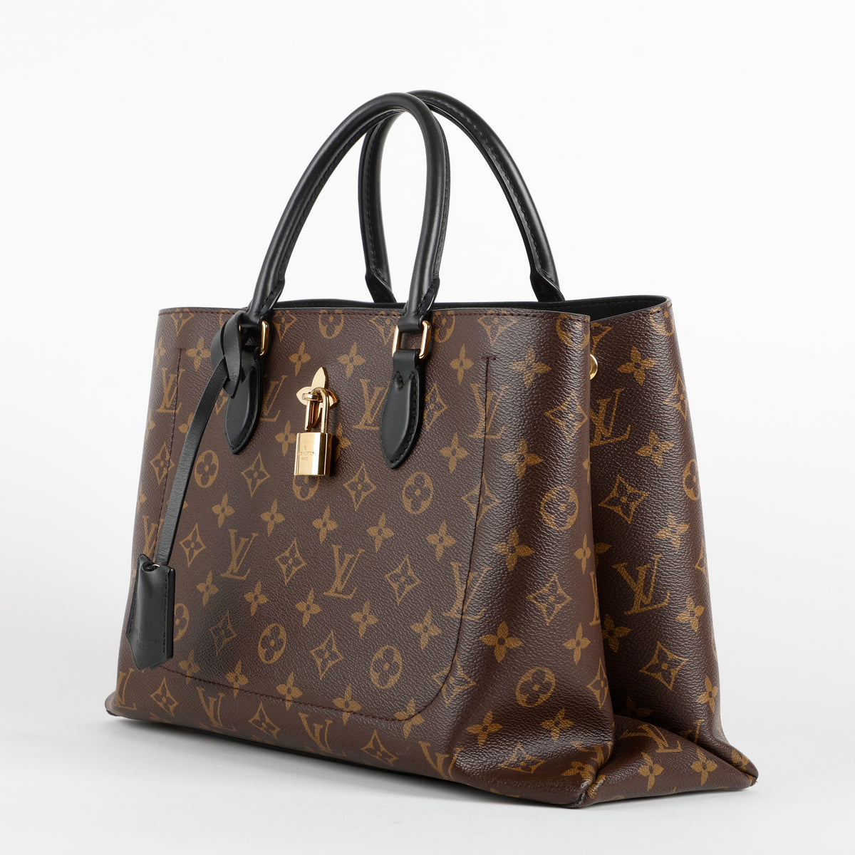 Flower Tote MM, Monogram/Black