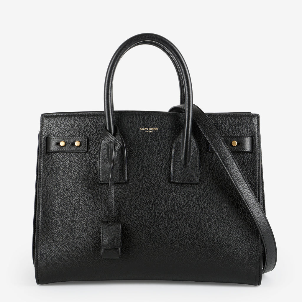Large Sac De Jour, Black Supple Calfskin