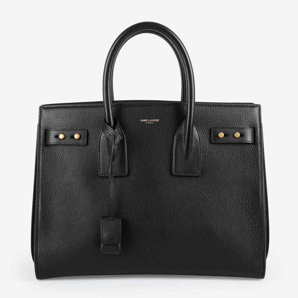 Large Sac De Jour, Black Supple Calfskin