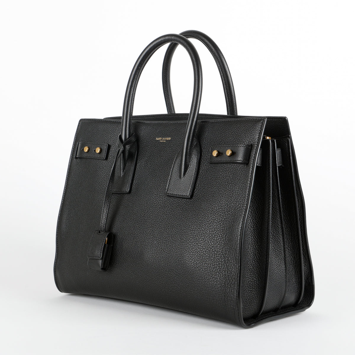 Large Sac De Jour, Black Supple Calfskin