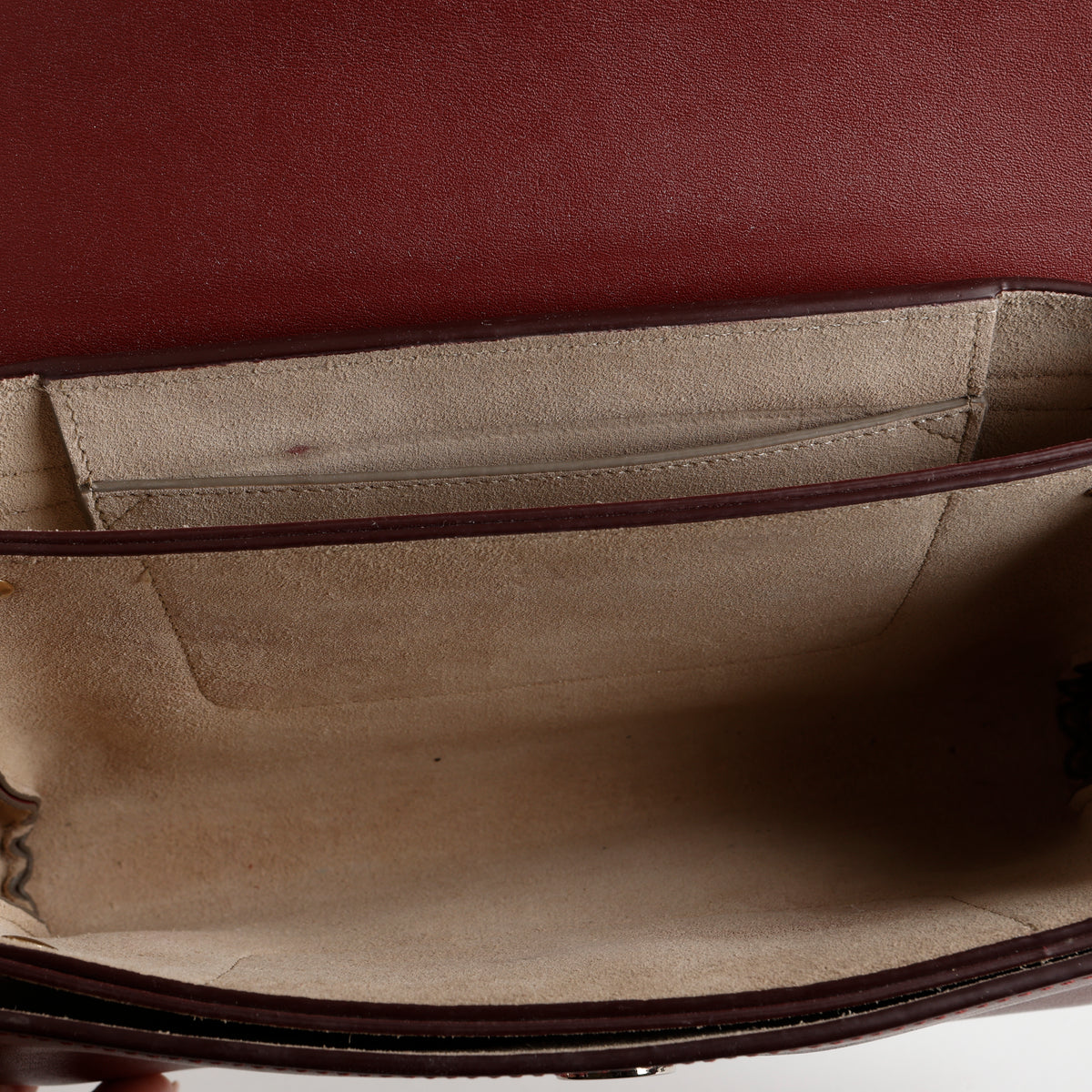 Small Faye Shoulder Bag, Burgundy