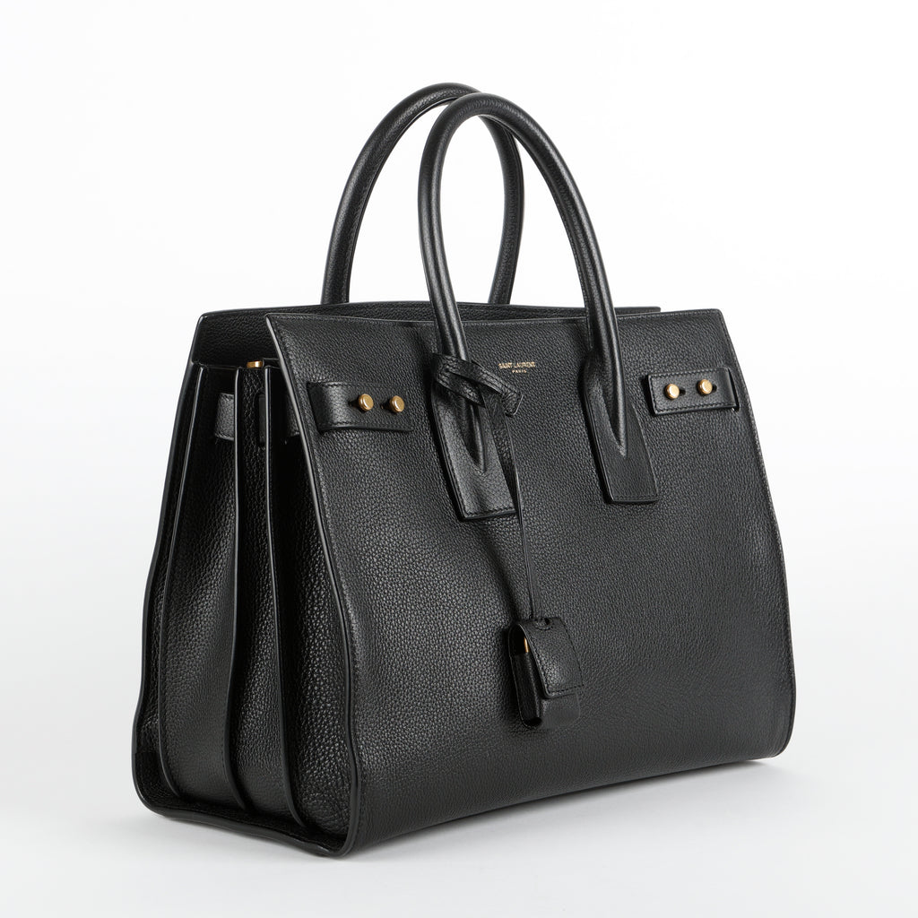 Large Sac De Jour, Black Supple Calfskin
