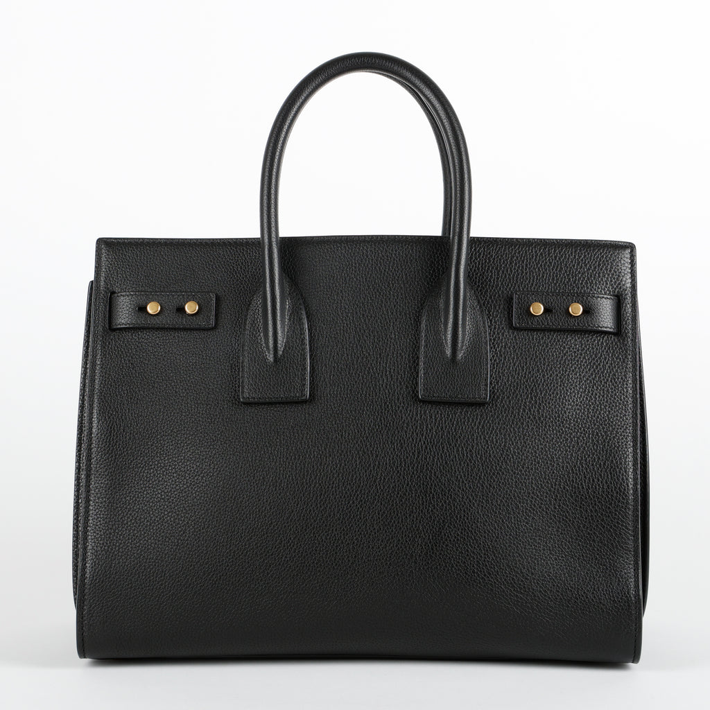 Large Sac De Jour, Black Supple Calfskin