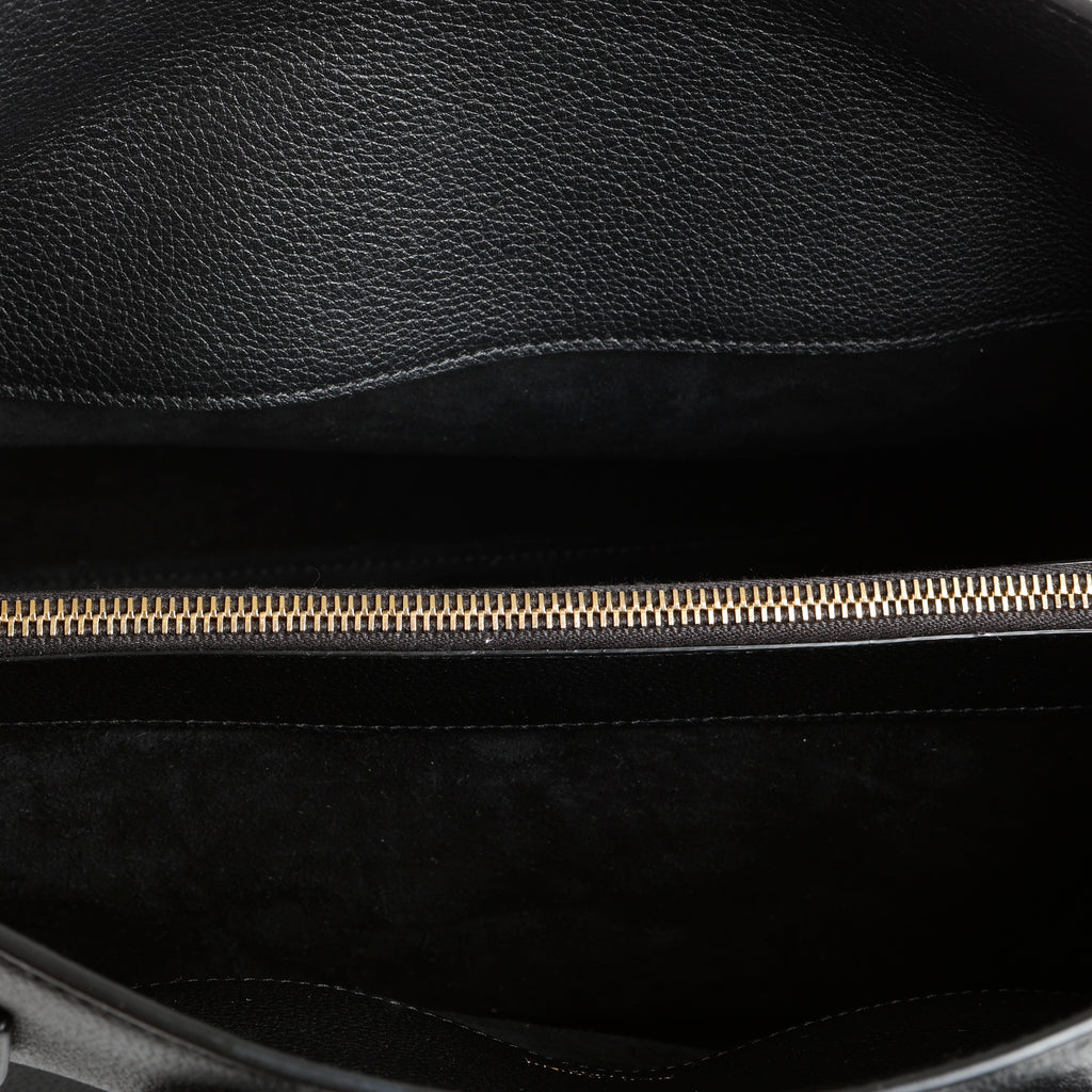 Large Sac De Jour, Black Supple Calfskin