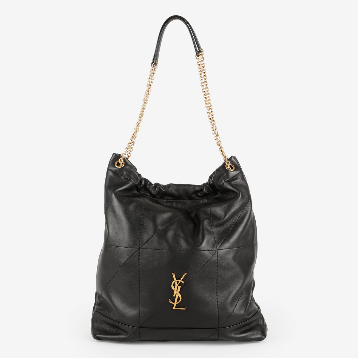 Large Jamie Pochon, Black Lambskin