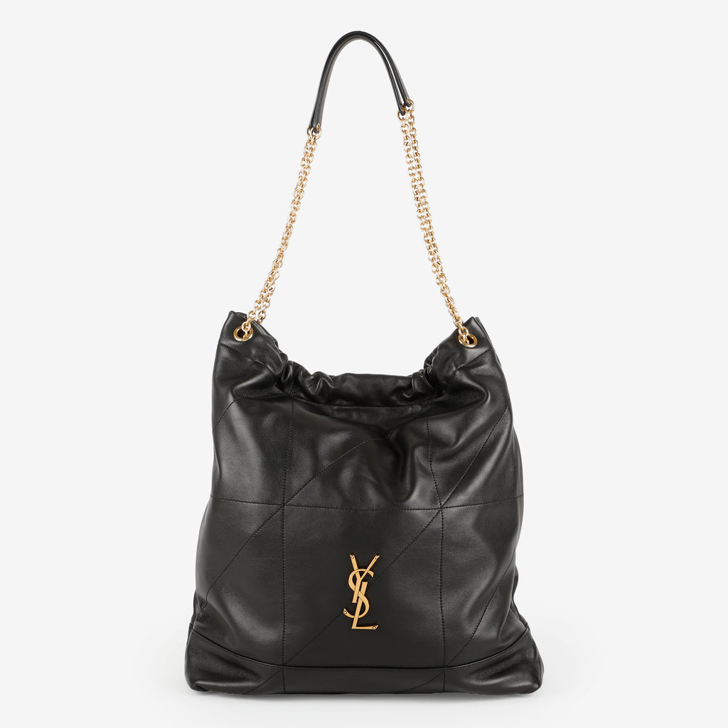 Large Jamie Pochon, Black Lambskin
