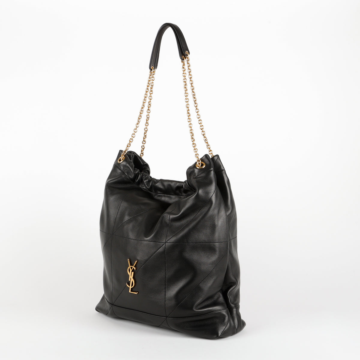 Large Jamie Pochon, Black Lambskin