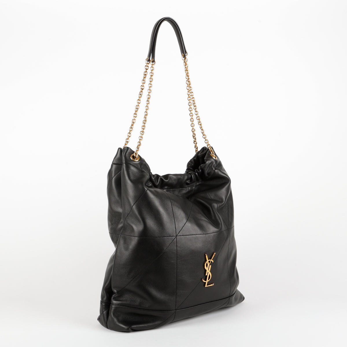 Large Jamie Pochon, Black Lambskin