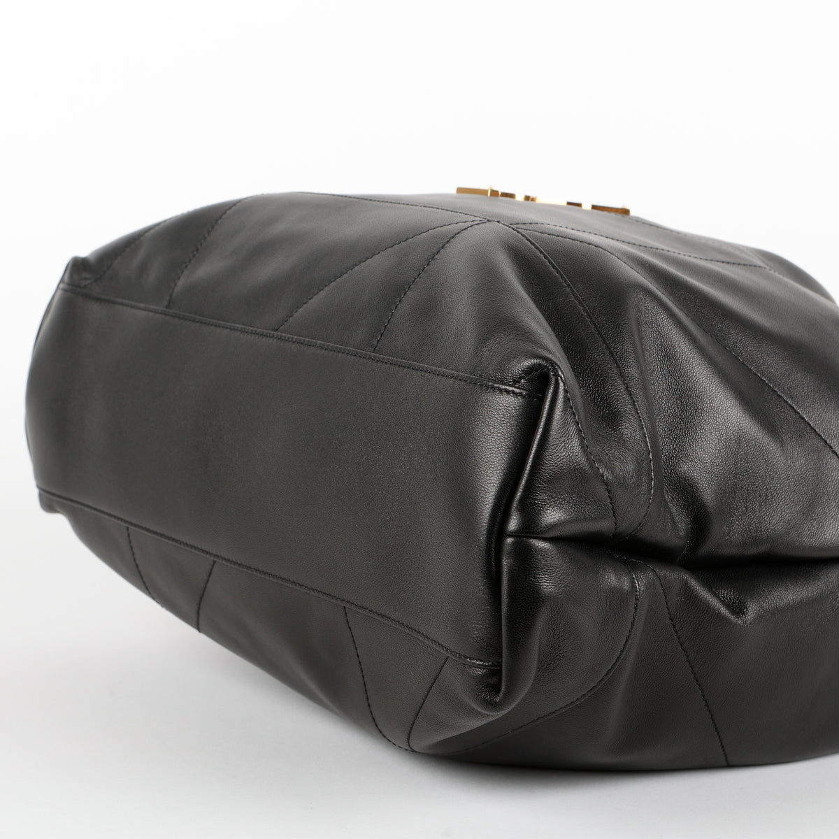 Large Jamie Pochon, Black Lambskin