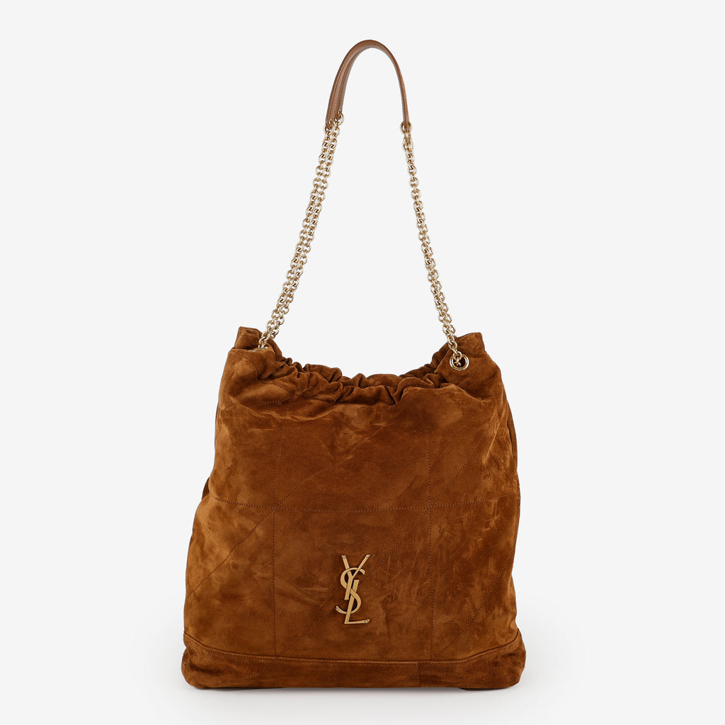 Large Jamie, Carmel Suede Pochon
