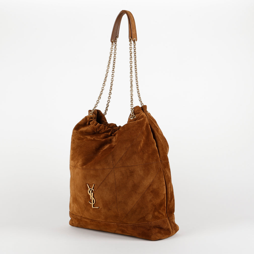 Large Jamie, Carmel Suede Pochon