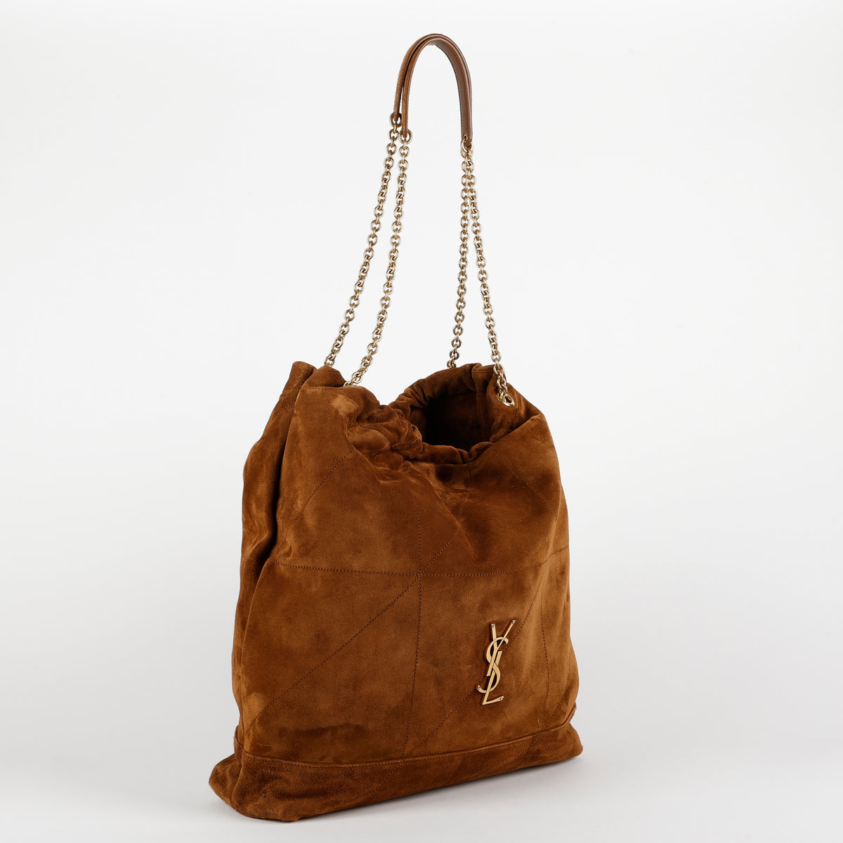 Large Jamie, Carmel Suede Pochon