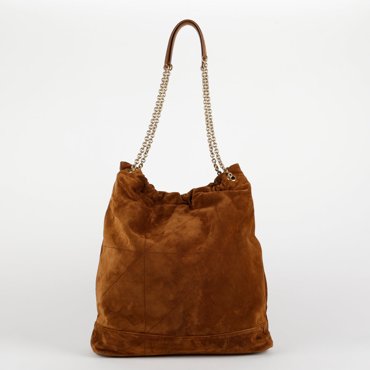 Large Jamie, Carmel Suede Pochon