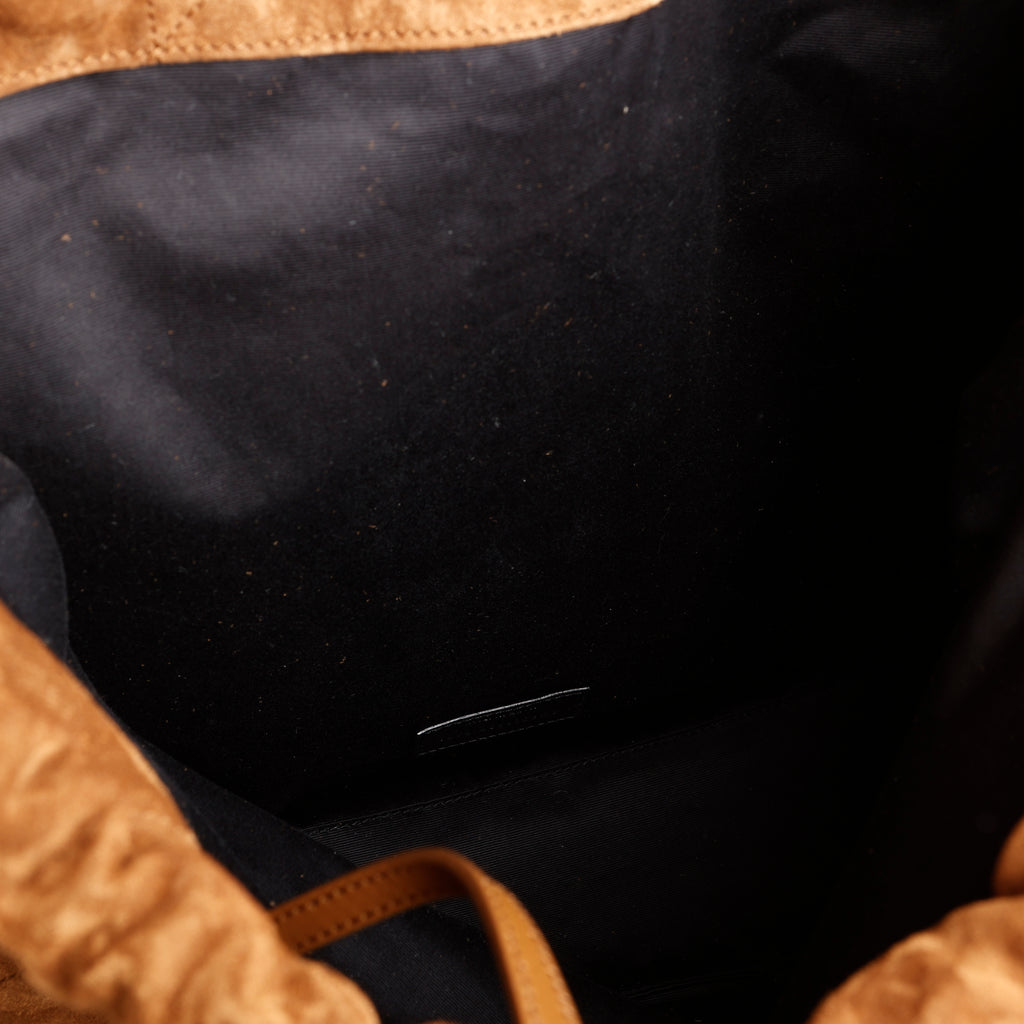 Large Jamie, Carmel Suede Pochon