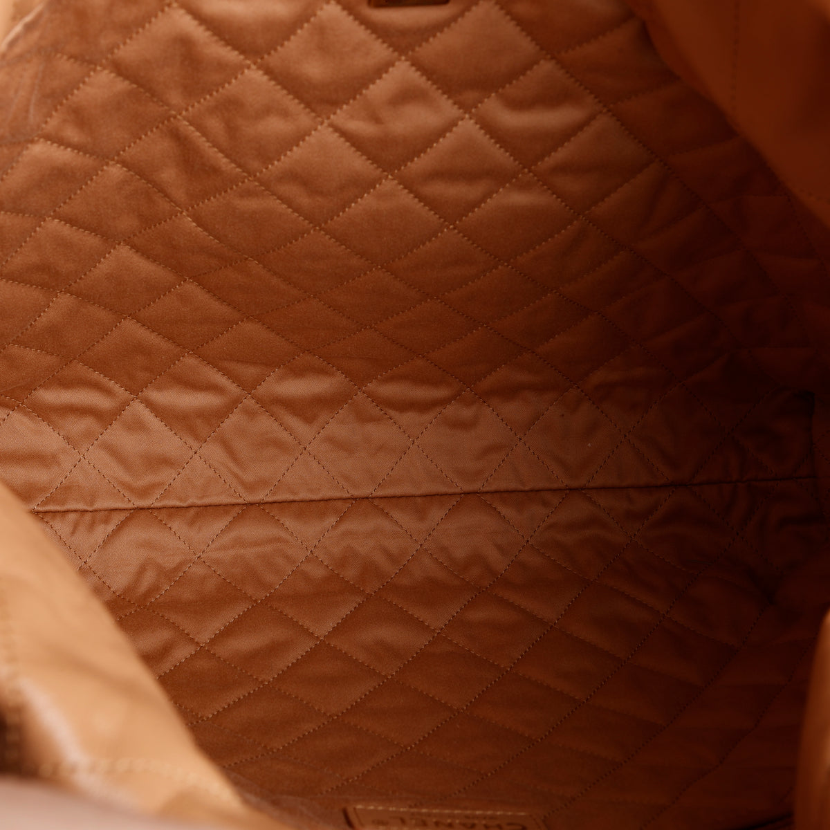 Medium 22, Caramel Quilted Lambksin