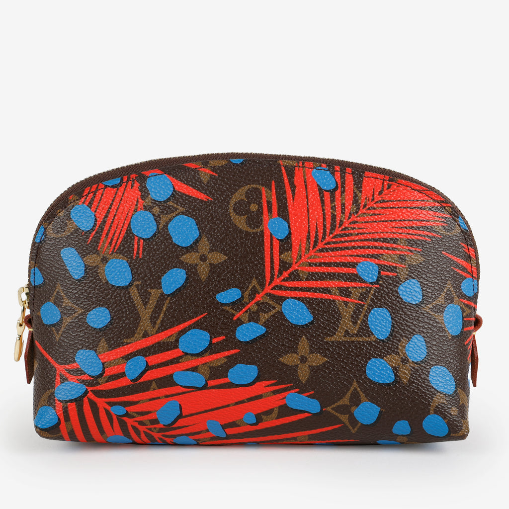 Cosmetic Pouch, Jungle Dots