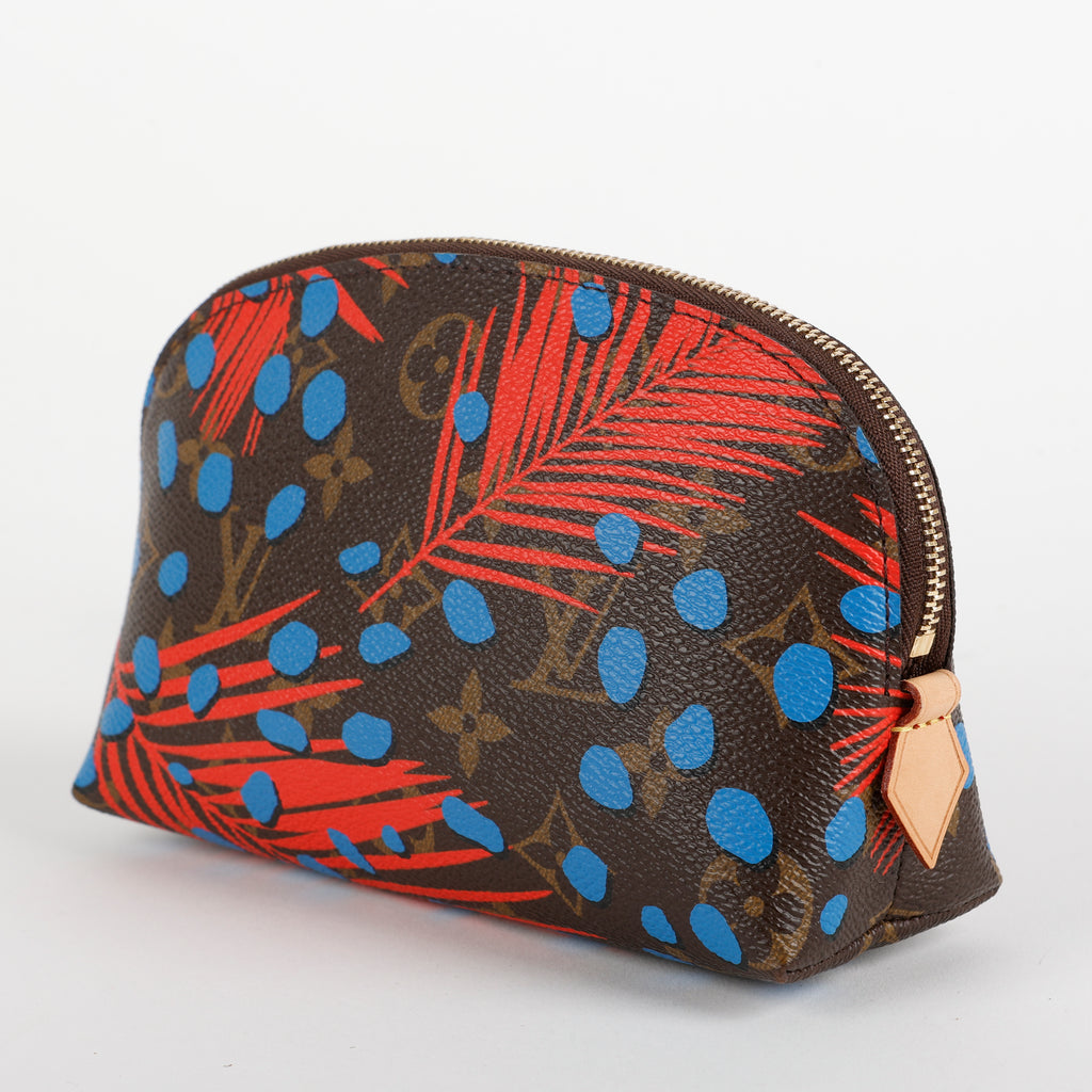 Cosmetic Pouch, Jungle Dots