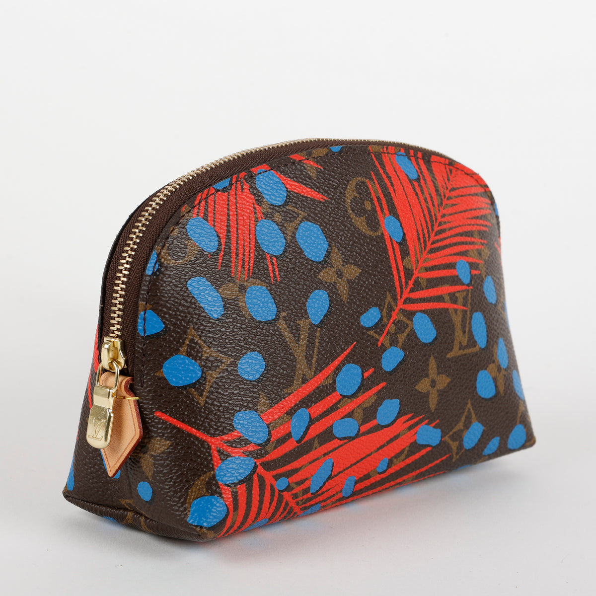 Cosmetic Pouch, Jungle Dots
