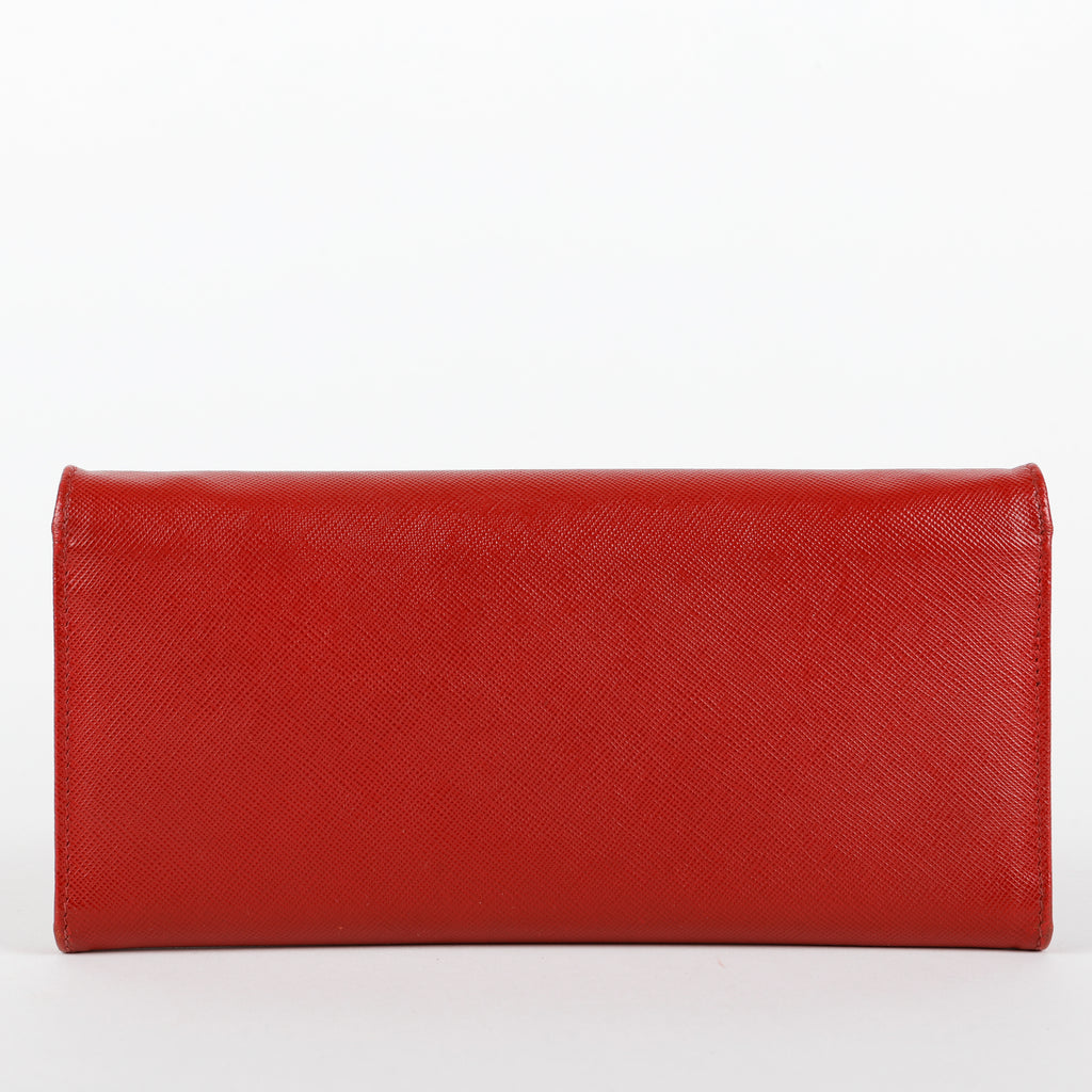 Wallet on Chain, Red Saffiano