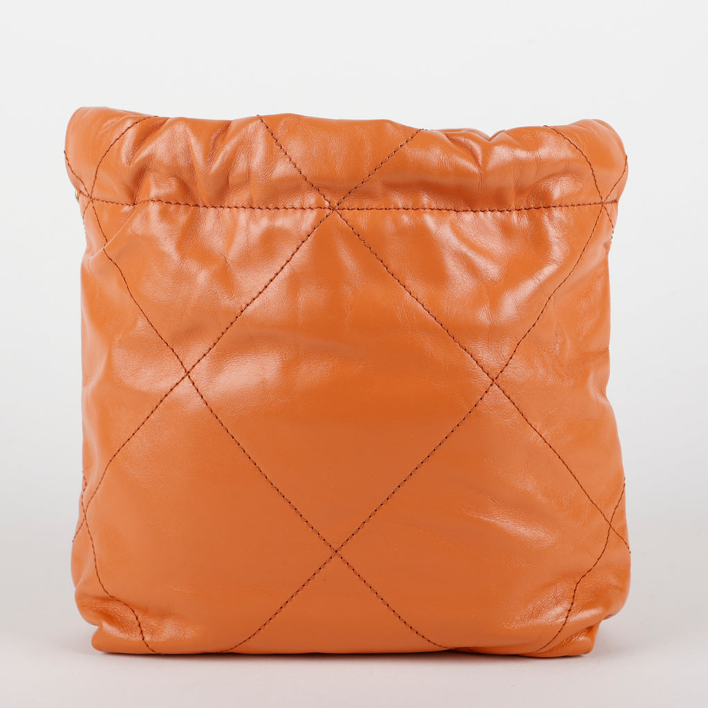 Mini 22, Orange Calfskin
