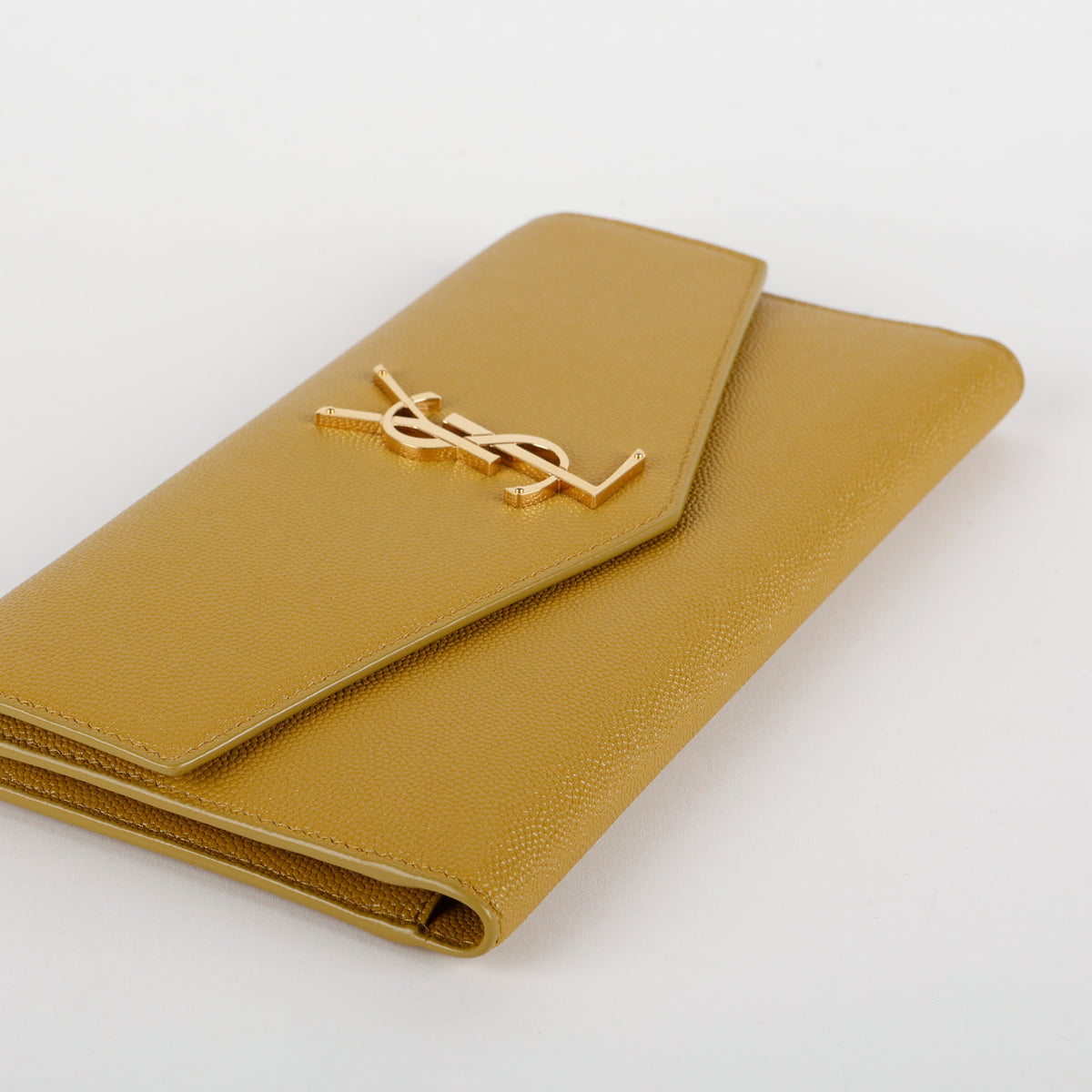 Uptown Clutch, Olive Drab Grain de Poudre (non branded chain)