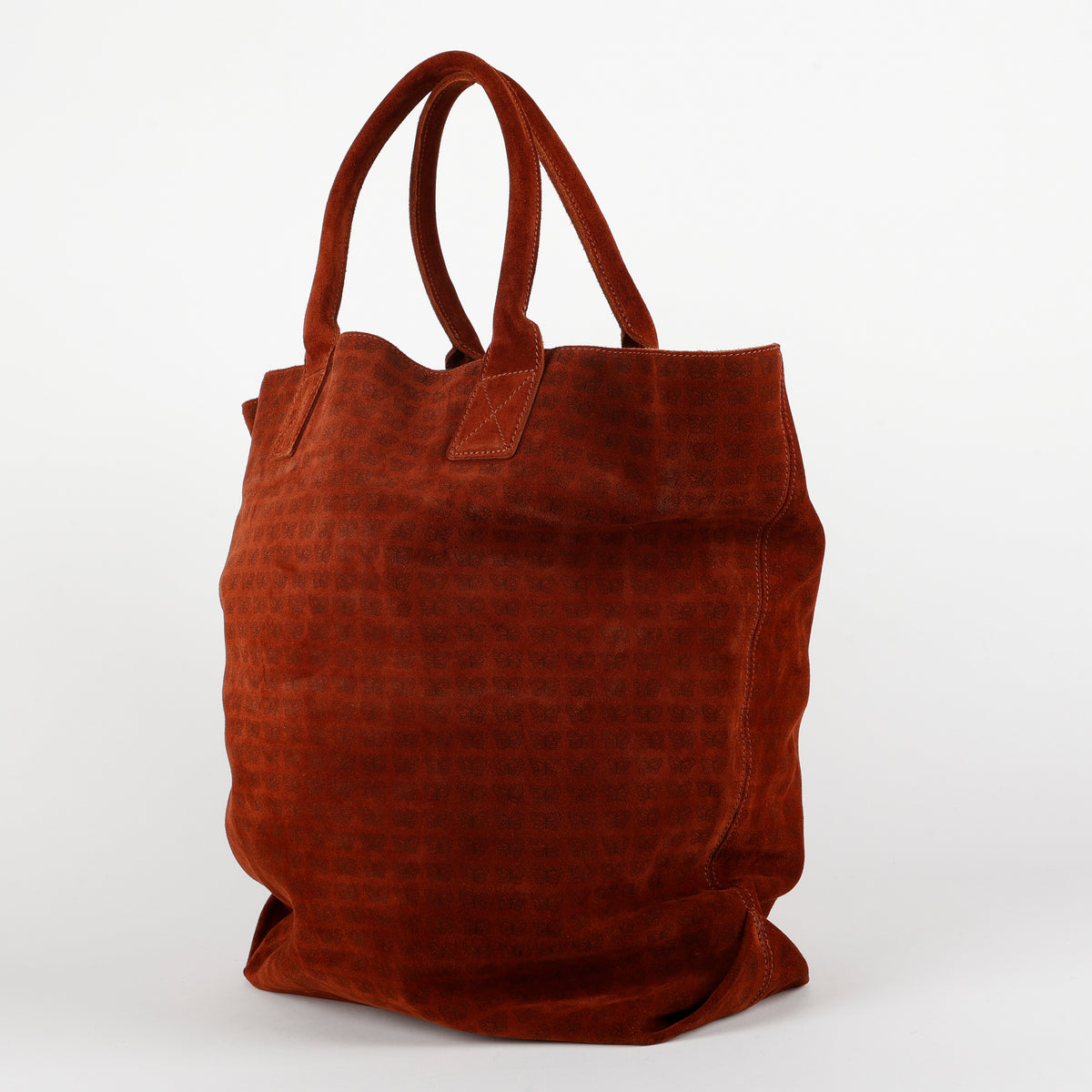 Butterfly Suede Tote, Brick