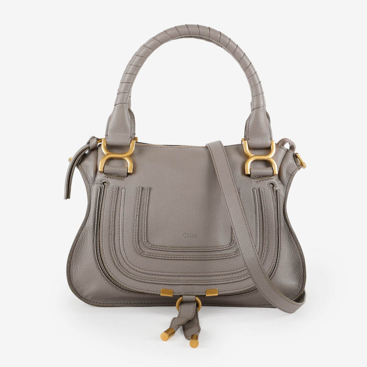 Small Marcie Satchel, Motty Grey