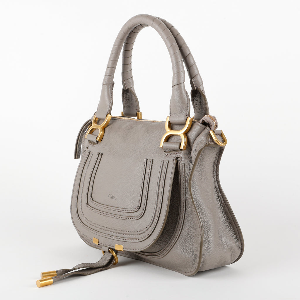 Small Marcie Satchel, Motty Grey